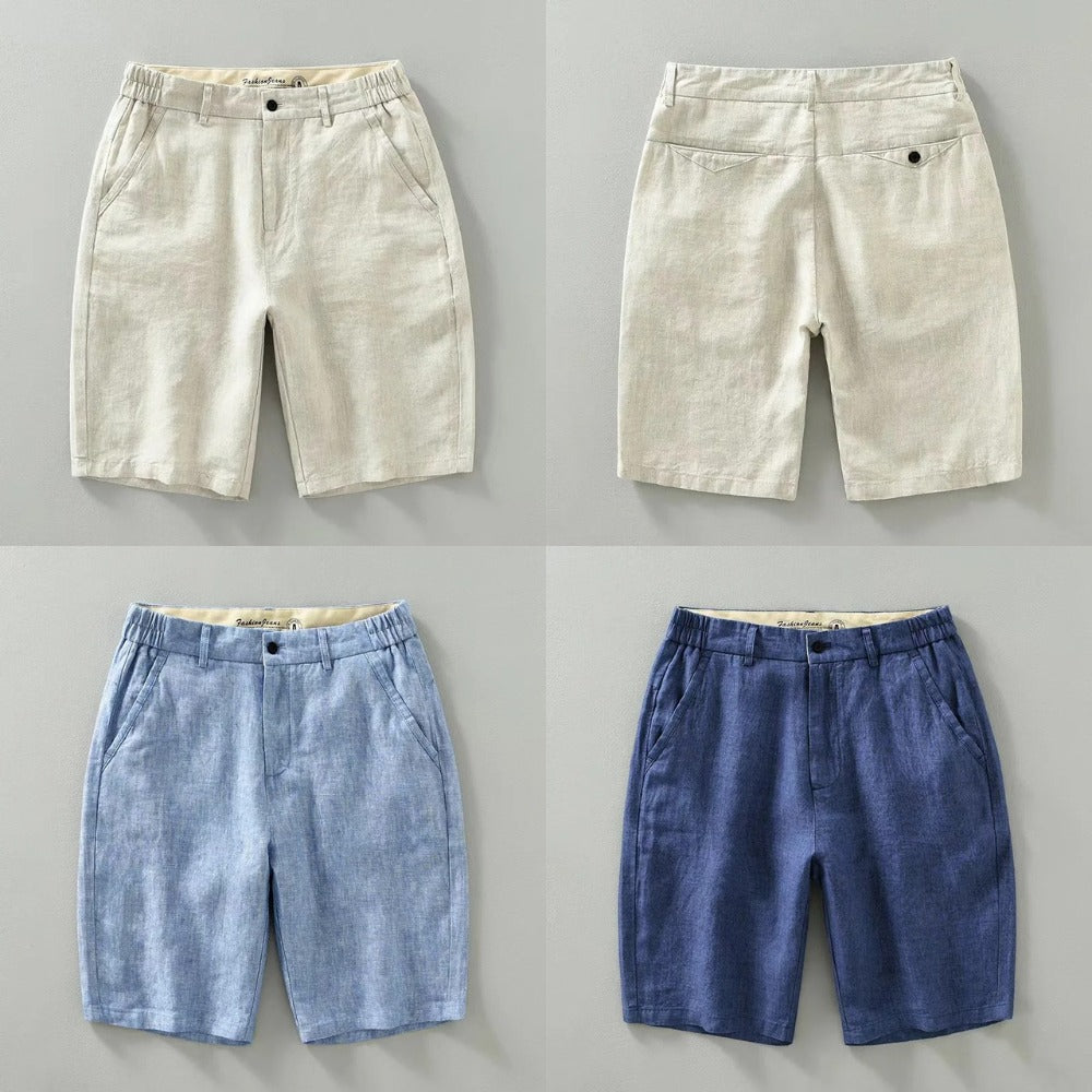 Pantalones Cortos de Lino Parisinos Old Money