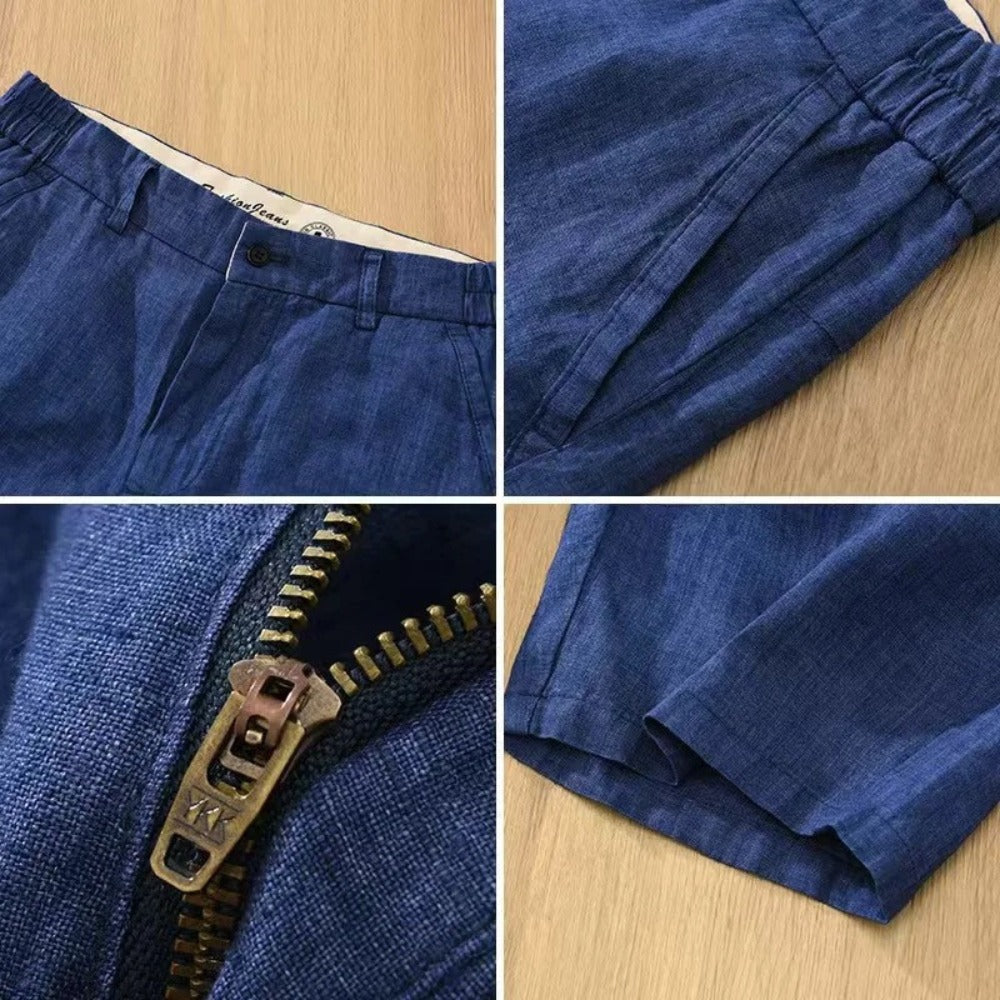 Pantalones Cortos de Lino Parisinos Old Money