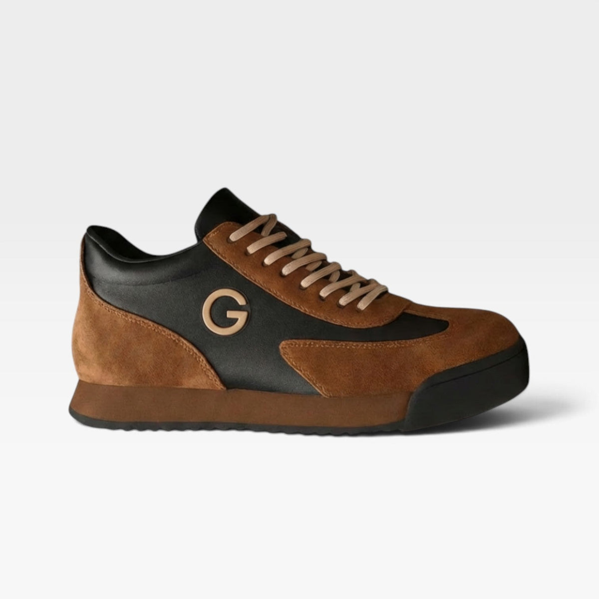 Zapatillas Retro de Cuero Suede para Hombre – Zapatillas Casual de Dos Tonos