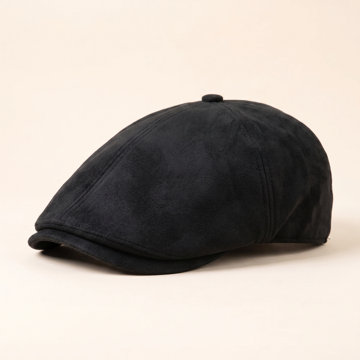 Gorra de Mezcla de Cuero Cálido