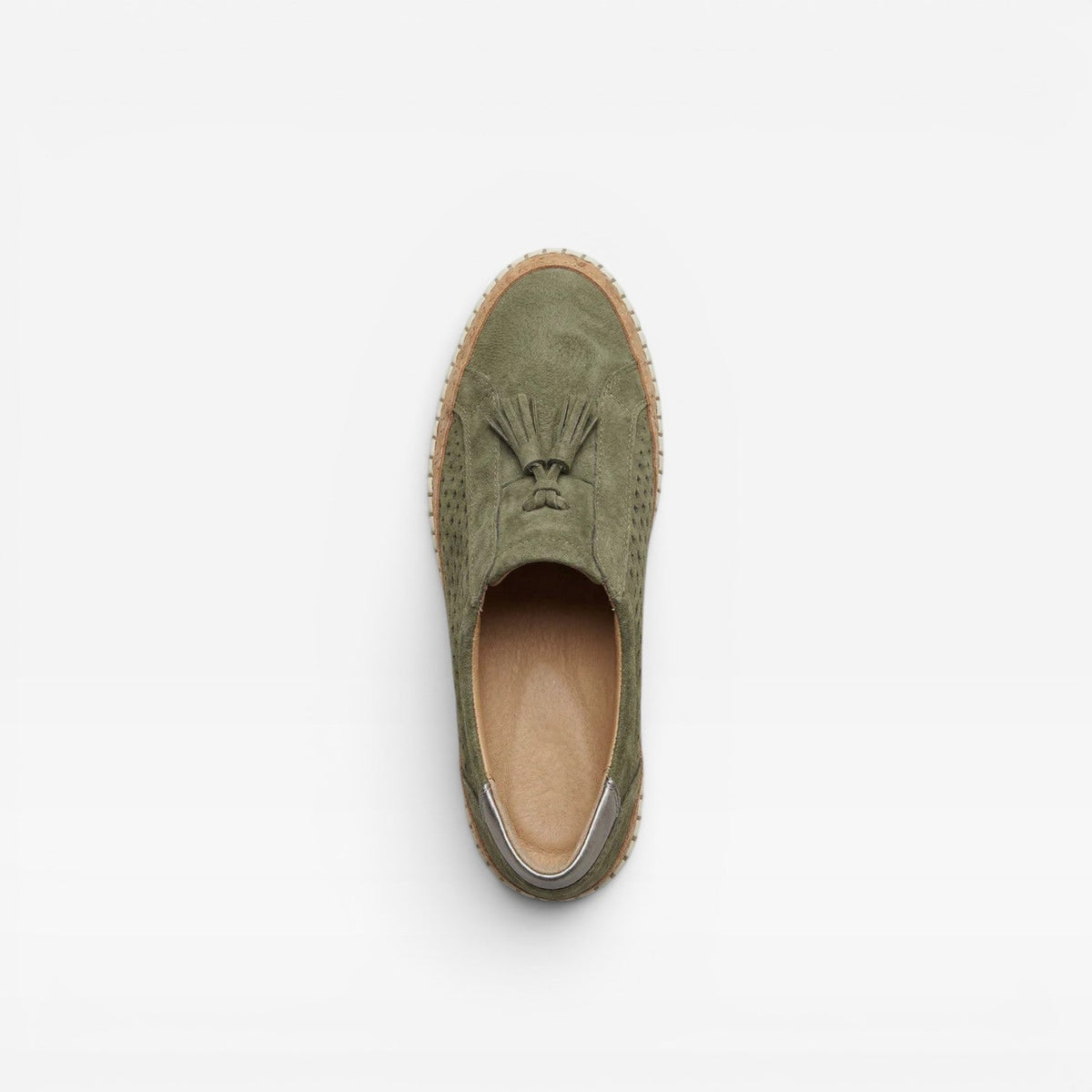 Zapatillas de Ante para Mujer – Zapatillas Cómodas de Uso Diario con Borlas Perforadas