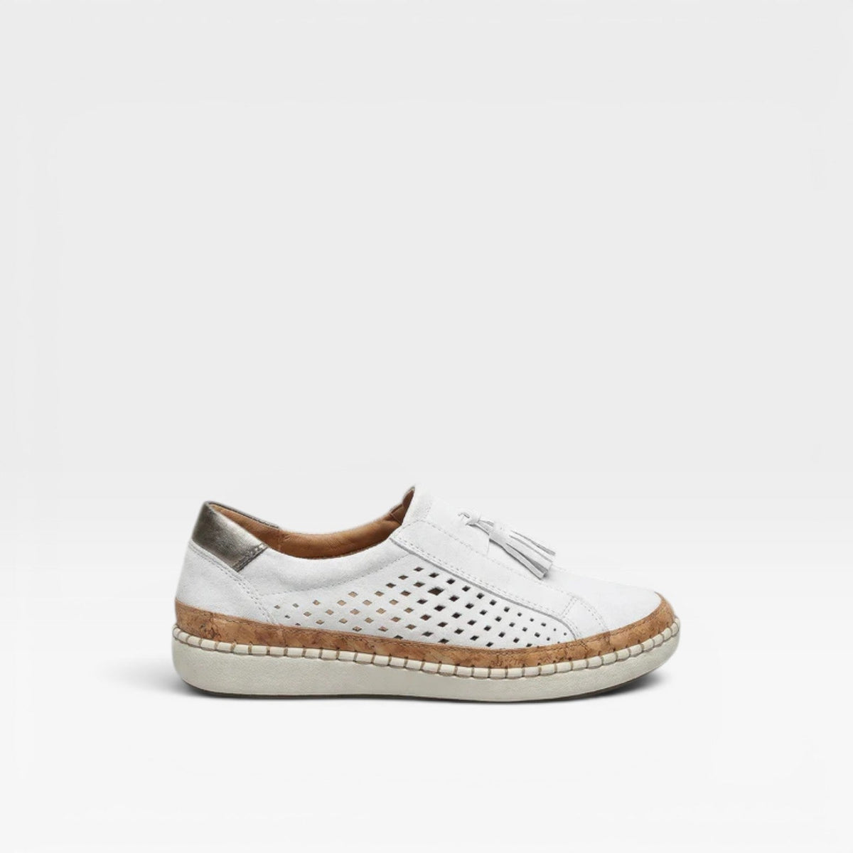 Zapatillas de Ante para Mujer – Zapatillas Cómodas de Uso Diario con Borlas Perforadas