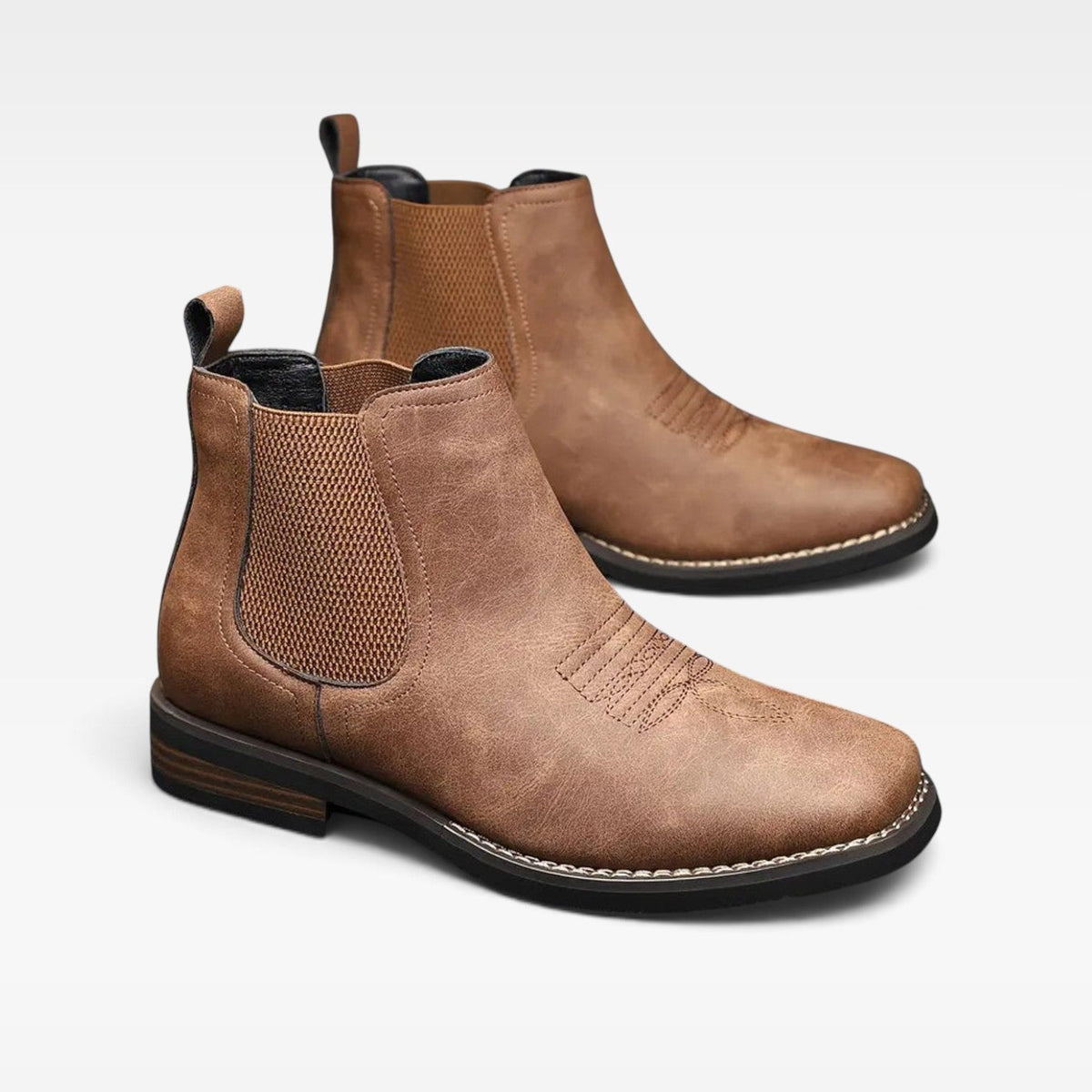 Botas Chelsea de Cuero Ortopédicas para Hombre