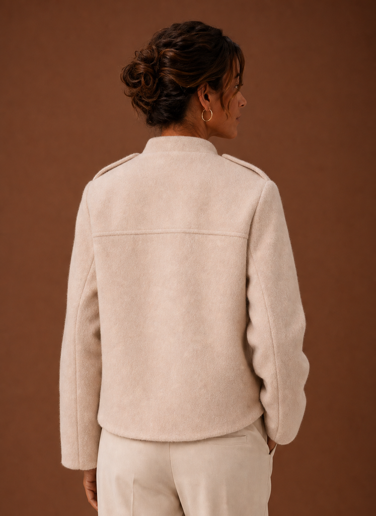 Chaqueta Cortada para Mujeres - Abrigo Corto con Botones | Areleon