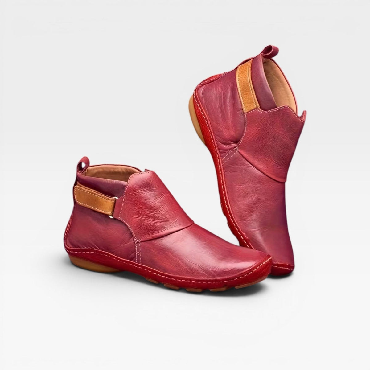 Botas de Cuero para Mujer – Botines de Otoño con Confort Acolchado