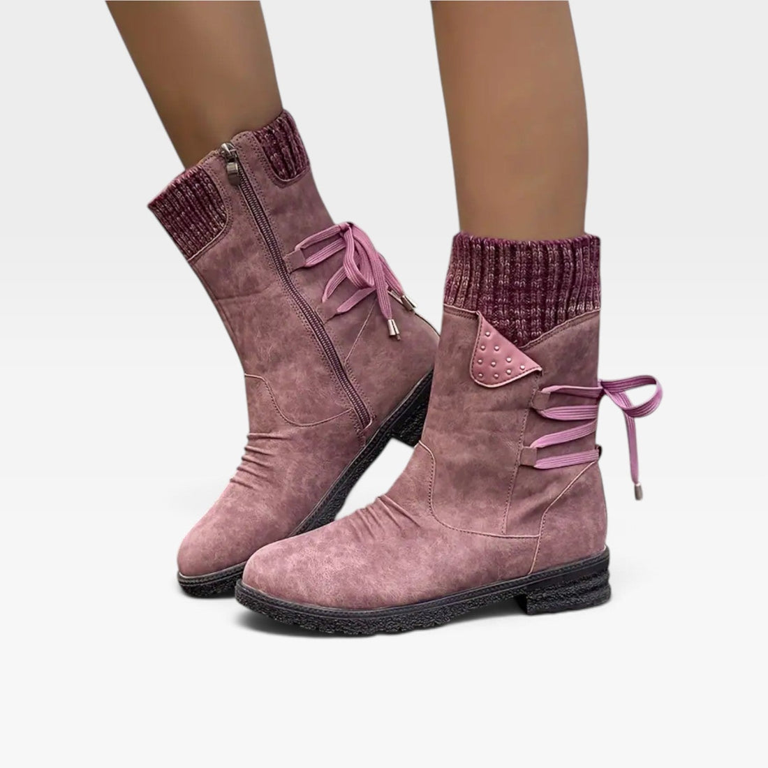 Botas de Invierno Forradas de Forro Polar para Mujer