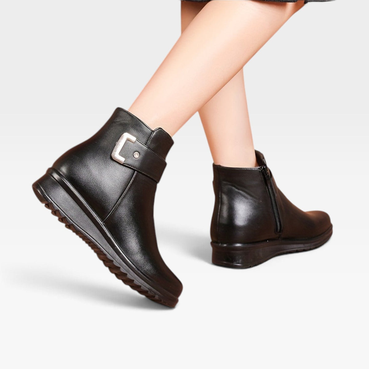 Botas Ortopédicas de Cuero para Mujeres
