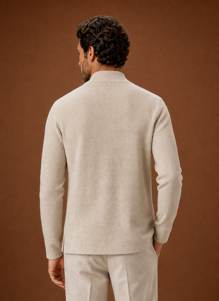 Cárdigan de Punto para Hombre - Cárdigan Largo de Frontal Abierto | Areleon