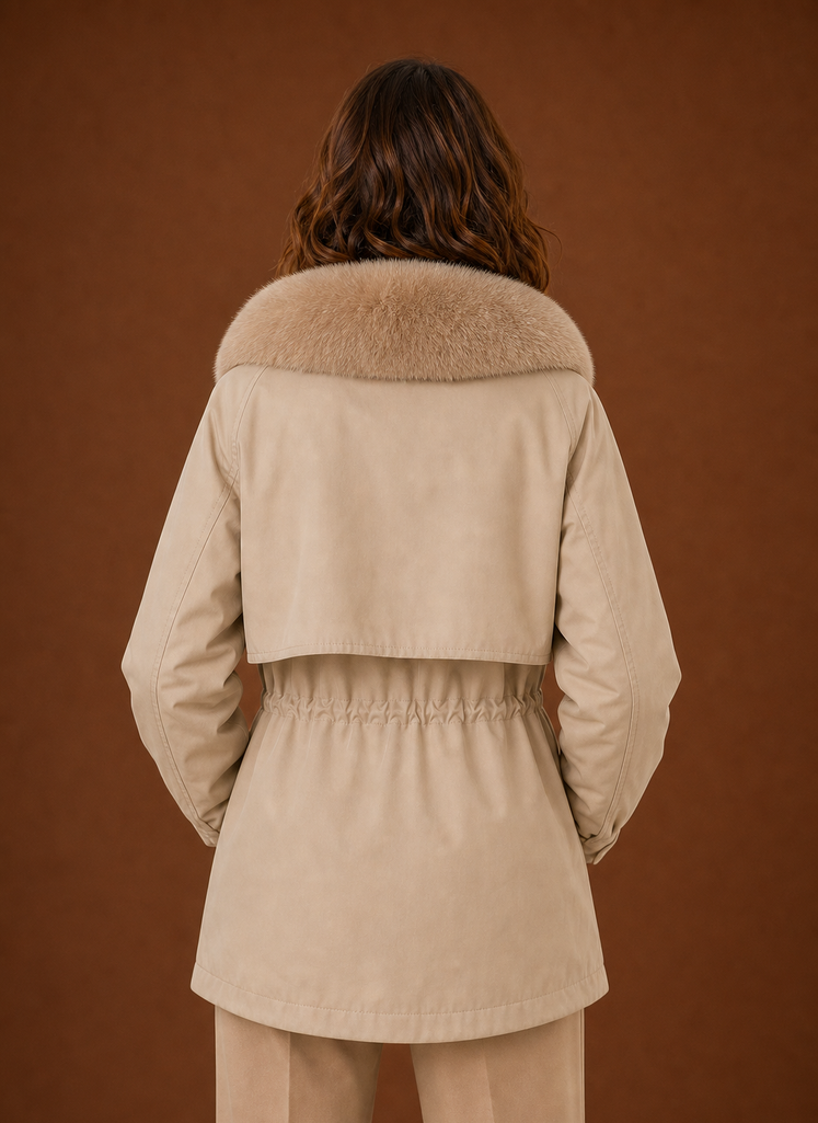 Chaqueta Parka para Mujer - Abrigo de Invierno con Capucha de Piel Sintética | Areleon