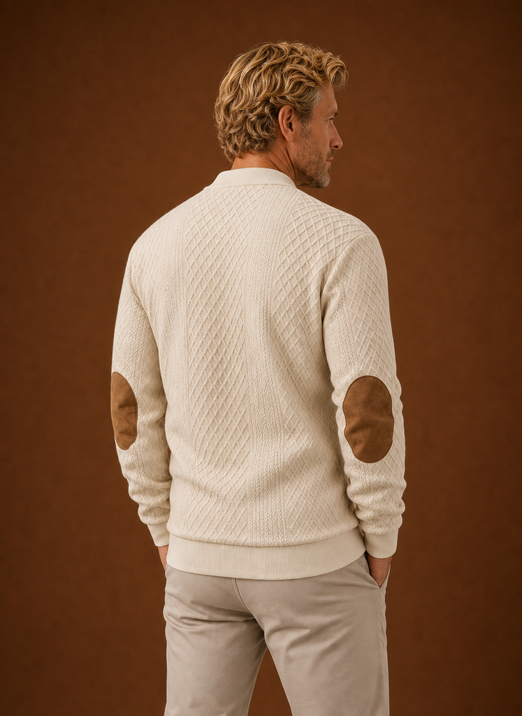 Suéter de Cuello Redondo para Hombre - Pullover para Capas y Uso en Oficina | Areleon