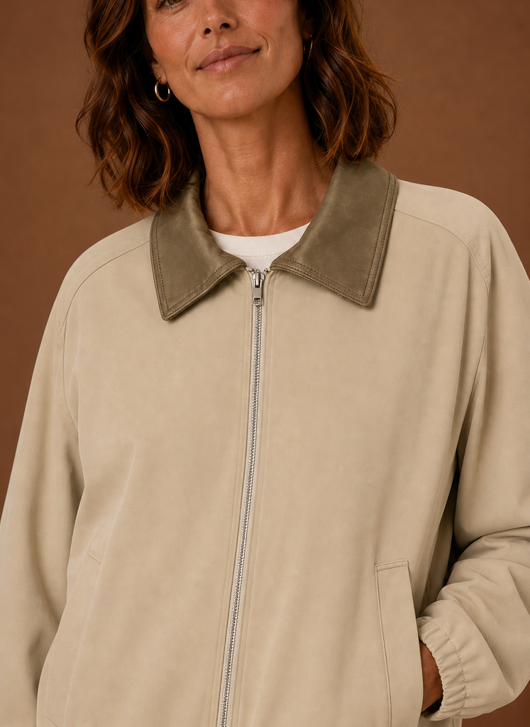 Chaqueta de Granero para Mujer - Chaqueta de Trabajo Relajada con Cremallera | Areleon