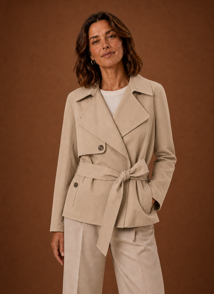 Abrigo Trench para Mujer - Chaqueta Casual con Cinturón | Areleon
