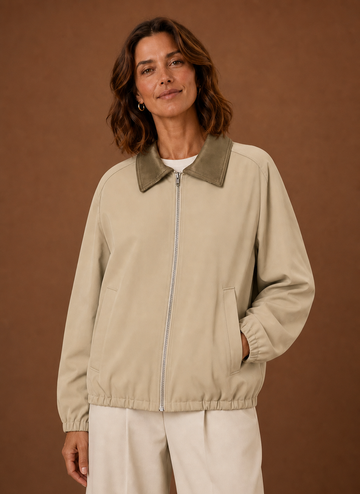 Chaqueta de Granero para Mujer - Chaqueta de Trabajo Relajada con Cremallera | Areleon