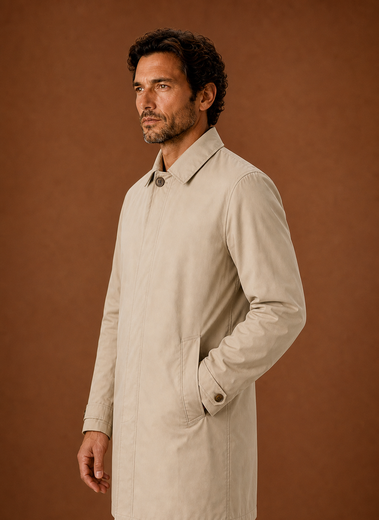 Abrigo Trench Clásico para Hombre Ligero y Resistente al Agua | Areleon