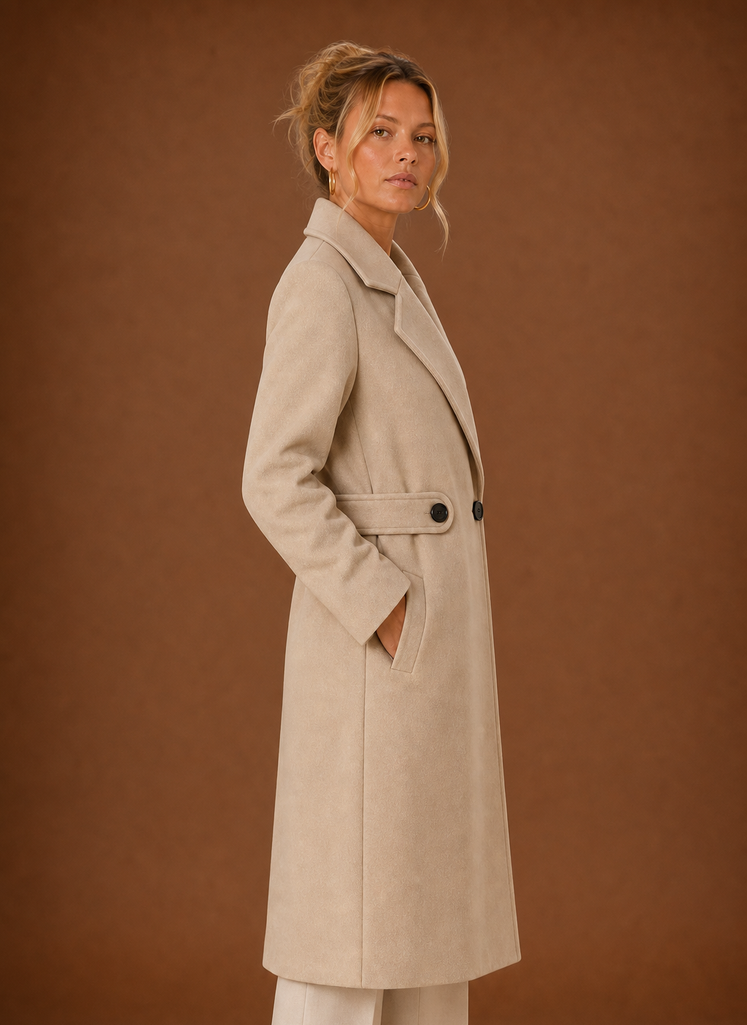 Abrigo Trench Medio-Largo para Mujer - Chaqueta de Exterior | Areleon