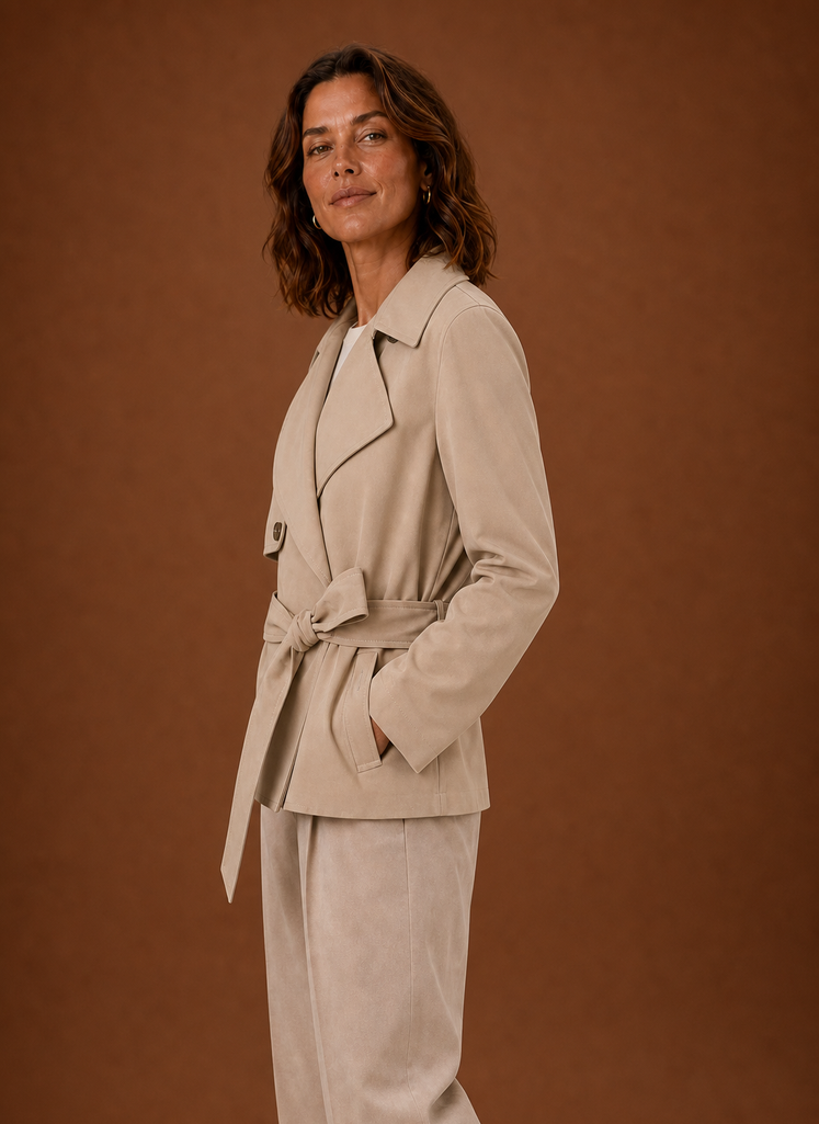 Abrigo Trench para Mujer - Chaqueta Casual con Cinturón | Areleon
