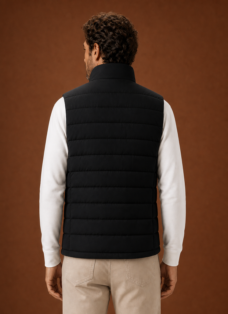 Chaleco Acolchado para Hombre - Chaqueta Sin Mangas con Cuello Alto | Areleon