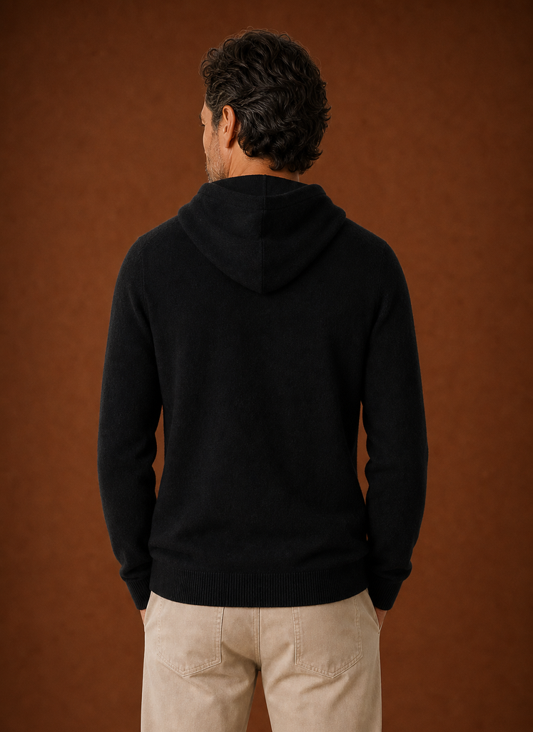 Suéter con Capucha de Look Cachemir para Hombre - Suéter de Punto | Areleon