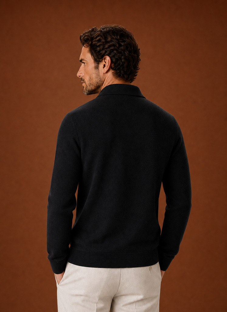Chaqueta de punto para hombre con cremallera completa | Areleon