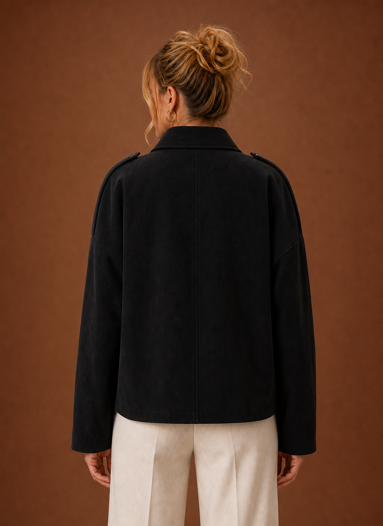 Chaqueta Oversized de Ante para Mujeres | Areleon