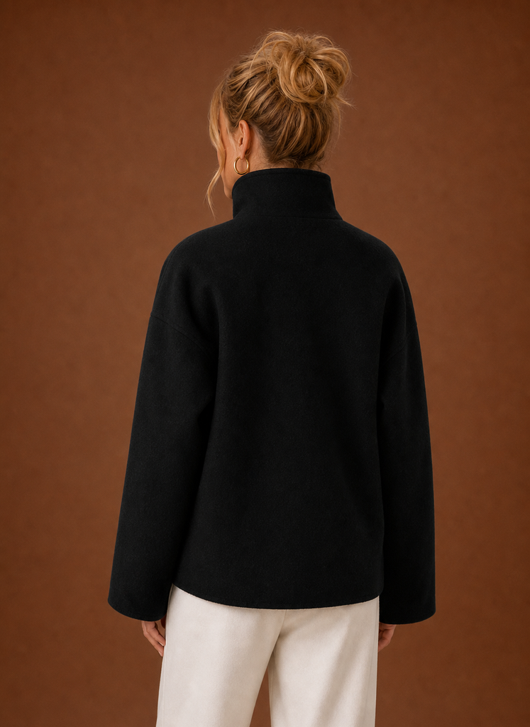 Chaqueta de Cuello Embudo para Mujer - Chaqueta Casual | Areleon