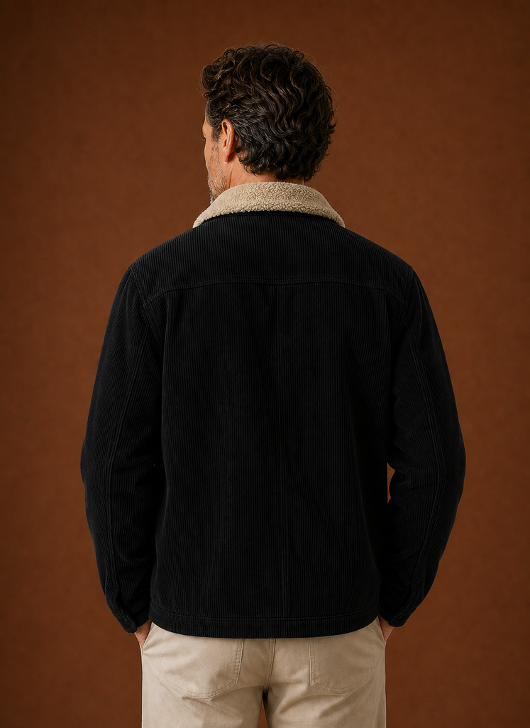 Chaqueta de Invierno para Hombre de Pana con Forro de Sherpa | Areleon