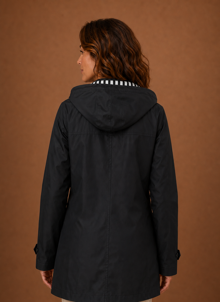 Abrigo Trench para Mujer - Abrigo con Capucha de Otoño/Invierno | Areleon