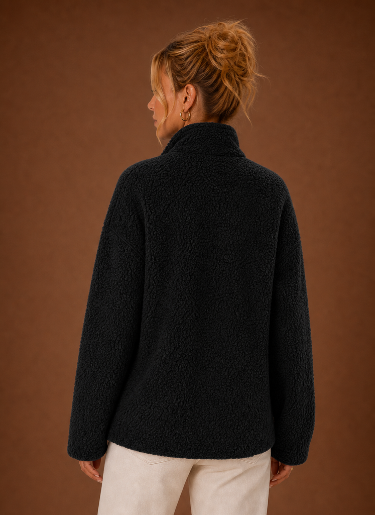 Chaqueta de Forro Polar con Cremallera para Mujer | Areleon
