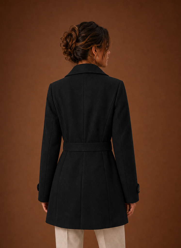 Abrigo Trench para Mujeres - Chaqueta de Largo Medio con Botones | Areleon