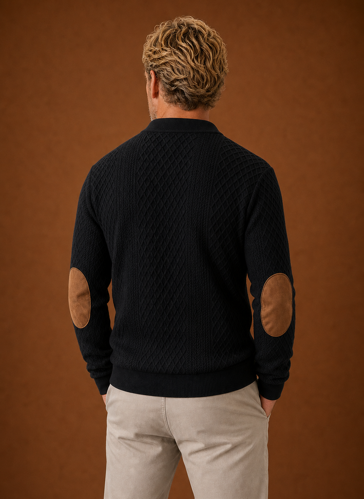 Suéter de Cuello Redondo para Hombre - Pullover para Capas y Uso en Oficina | Areleon