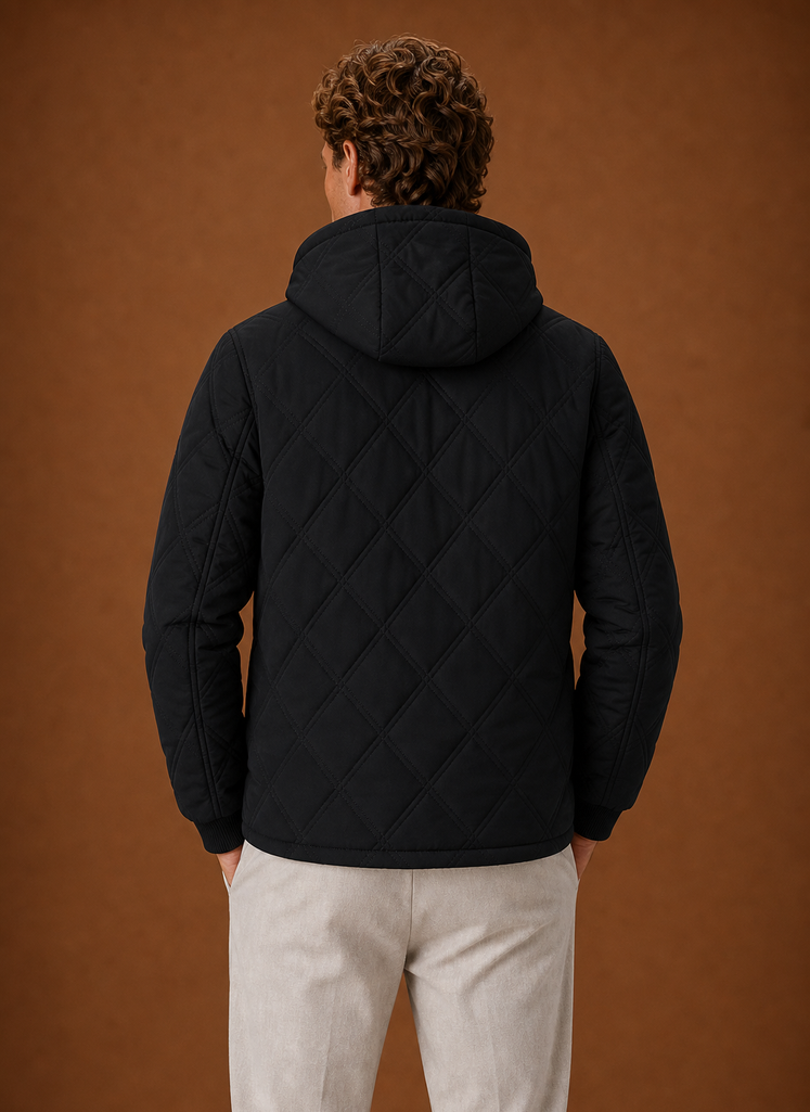 Chaqueta Acolchada para Hombre - Abrigo de Invierno con Capucha y Forro de Piel Sintética | Areleon
