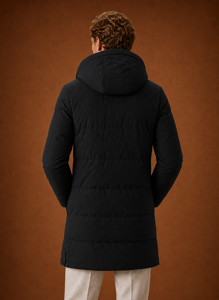 Chaqueta de Plumas para Hombre - Parka con Capucha para Invierno | Areleon