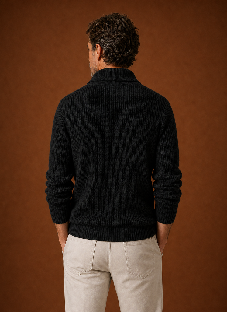 Cárdigan de Cuello Chal para Hombre - Cárdigan de Punto | Areleon