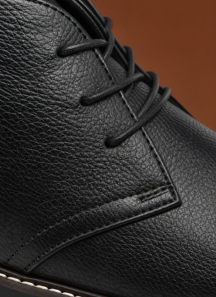 Botas Chukka de Cuero para Hombre - Botas de Tobillo con Cordones | Areleon