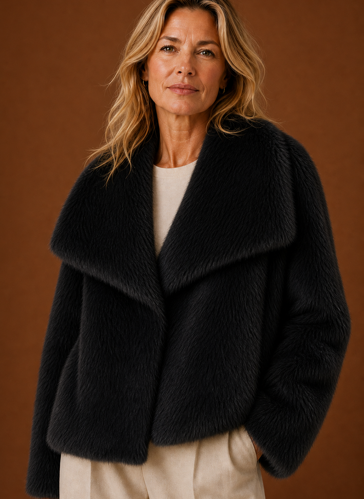 Abrigo de Piel Sintética para Mujeres - Chaqueta de Invierno | Areleon
