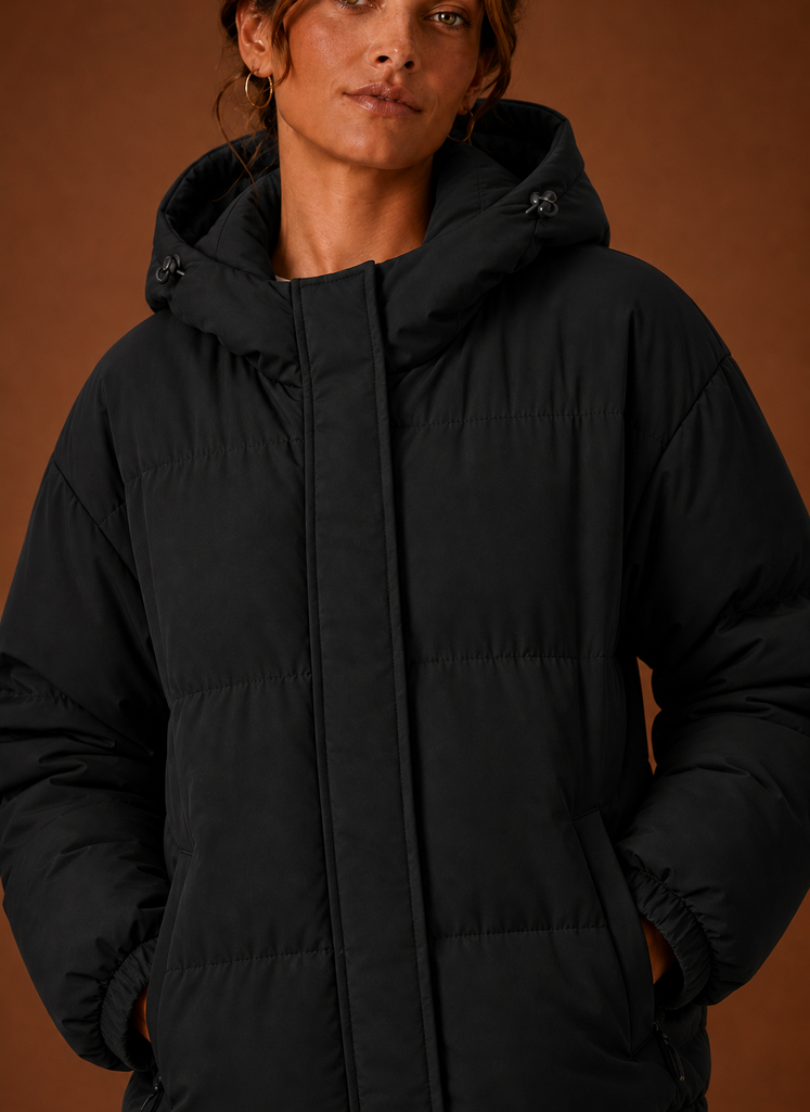 Chaqueta Puffer para Mujer - Abrigo de Invierno con Capucha | Areleon