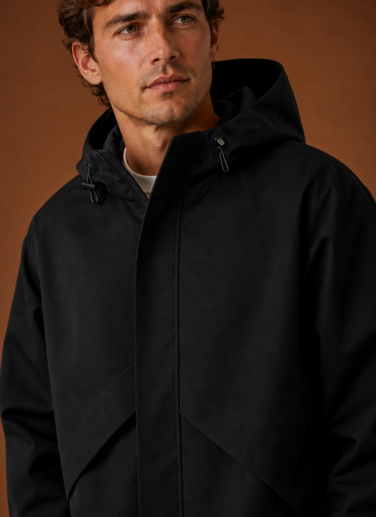 Chaqueta Rompevientos para Hombre - Abrigo con Capucha para Exterior | Areleon