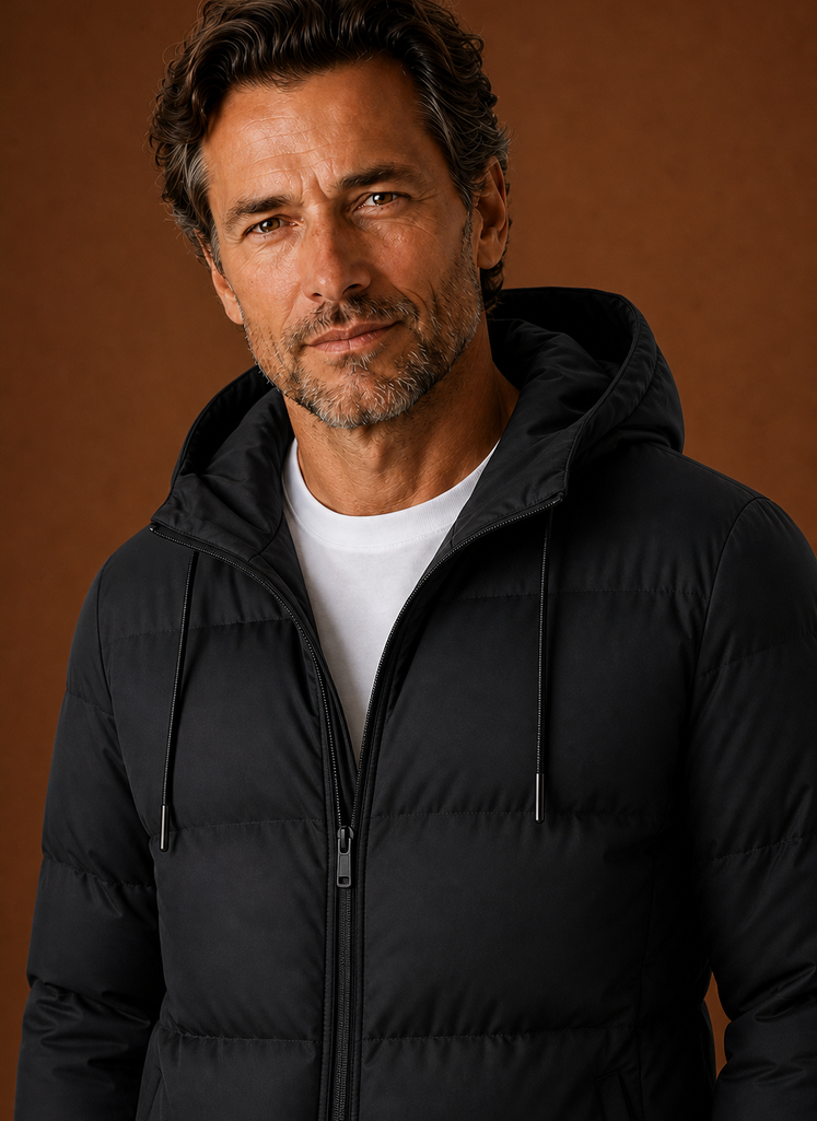 Chaqueta Acolchada con Capucha para Hombre | Areleon