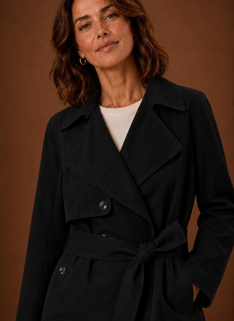 Abrigo Trench para Mujer - Chaqueta Casual con Cinturón | Areleon