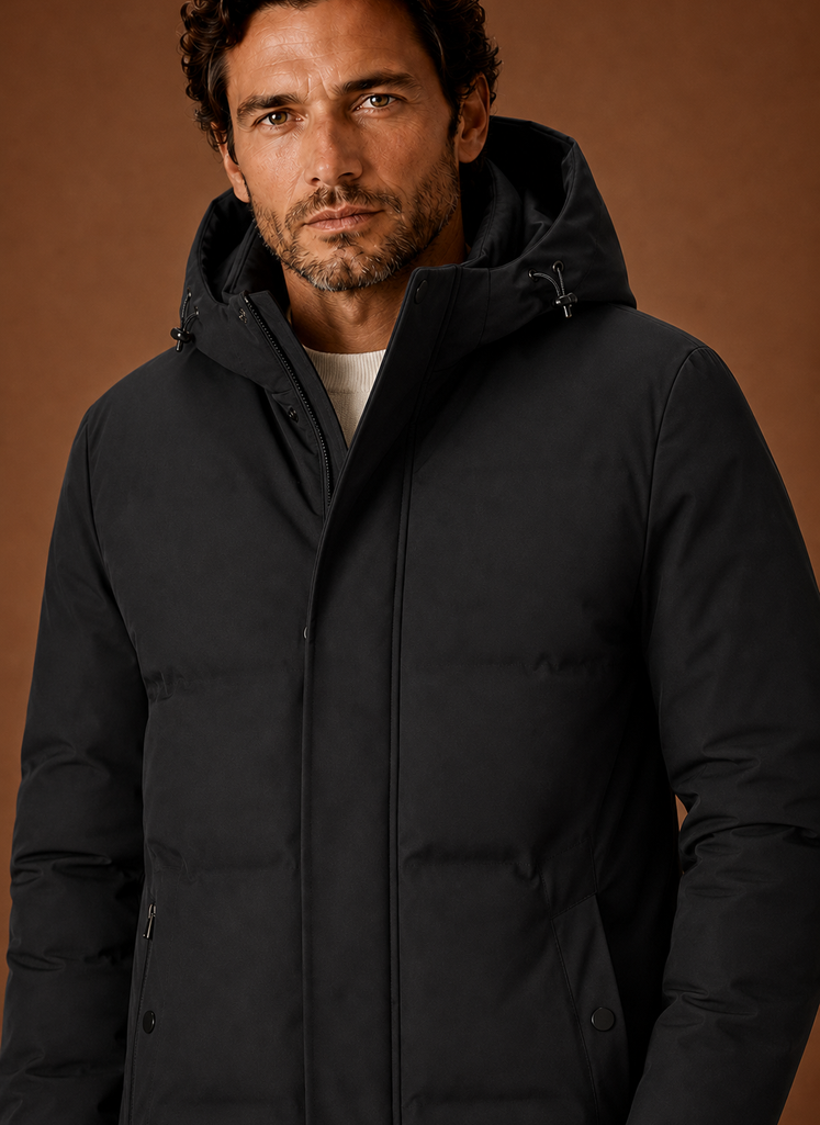 Chaqueta de Invierno con Capucha para Hombre - Abrigo Aislado | Areleon