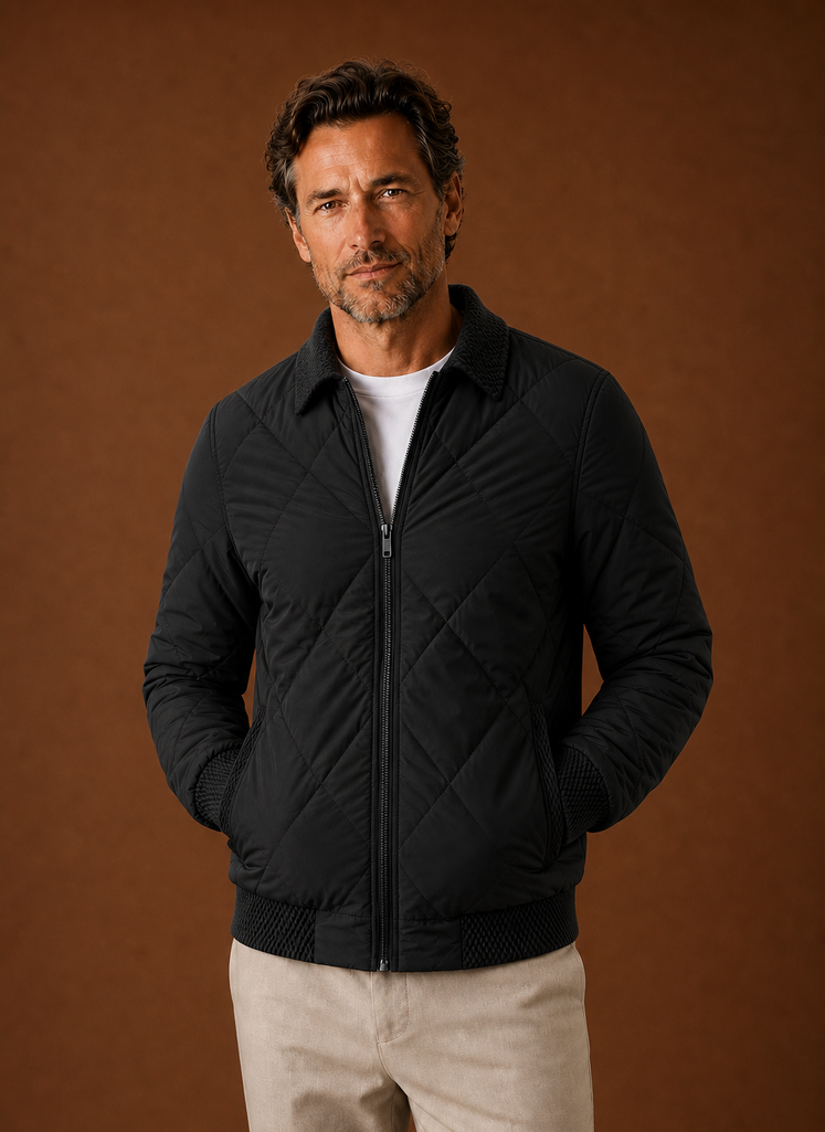 Chaqueta Bomber para Hombre - Chaqueta Casual con Cremallera | Areleon