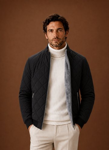 Chaqueta de Invierno para Hombre Acolchada con Forro de Forro Polar | Areleon