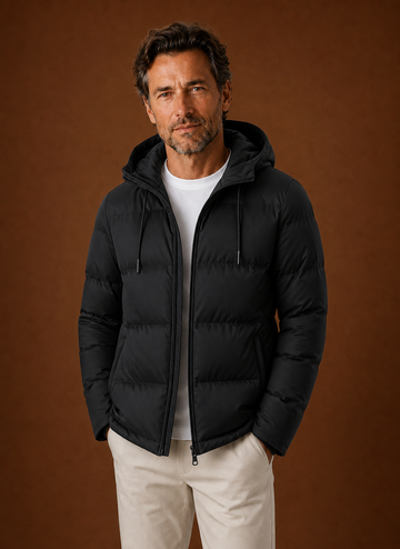 Chaqueta Acolchada con Capucha para Hombre | Areleon