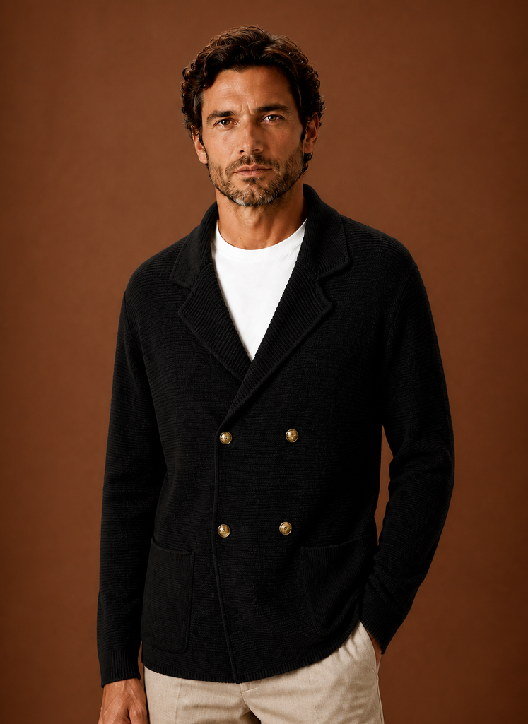 Suéter de Cárdigan de Punto para Hombre | Areleon