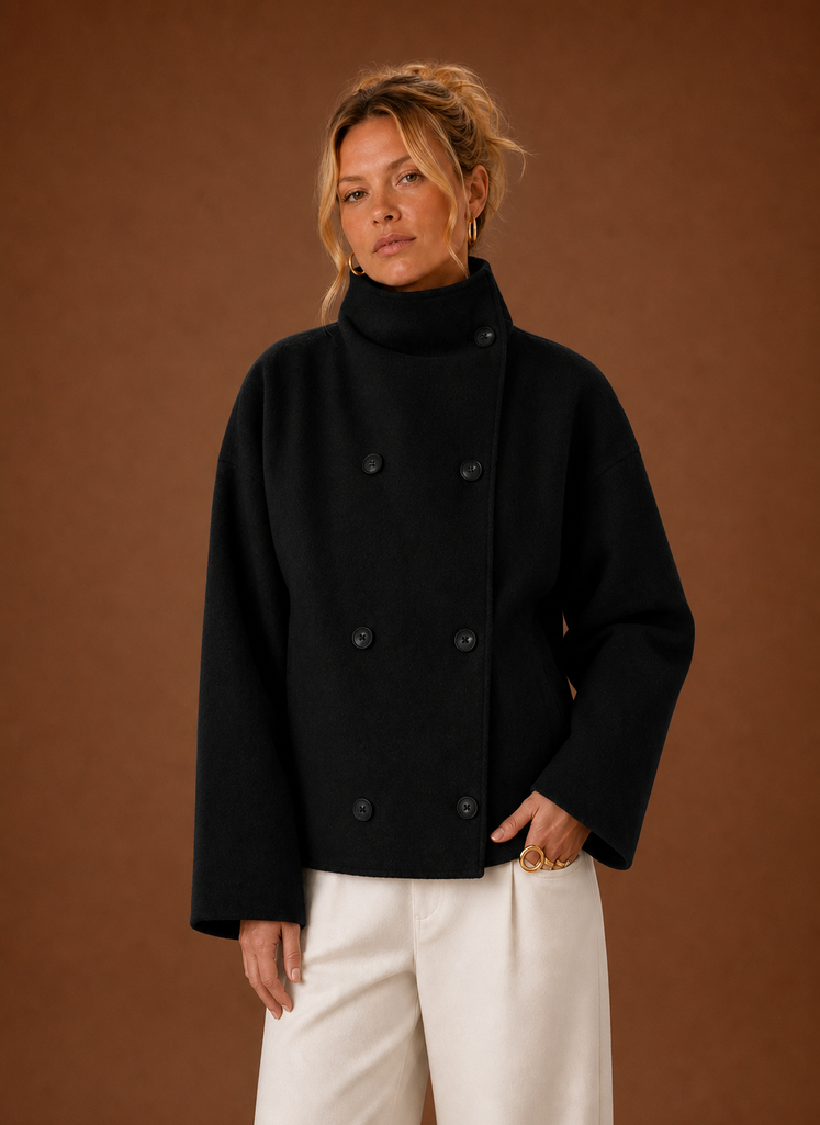 Chaqueta de Cuello Embudo para Mujer - Chaqueta Casual | Areleon