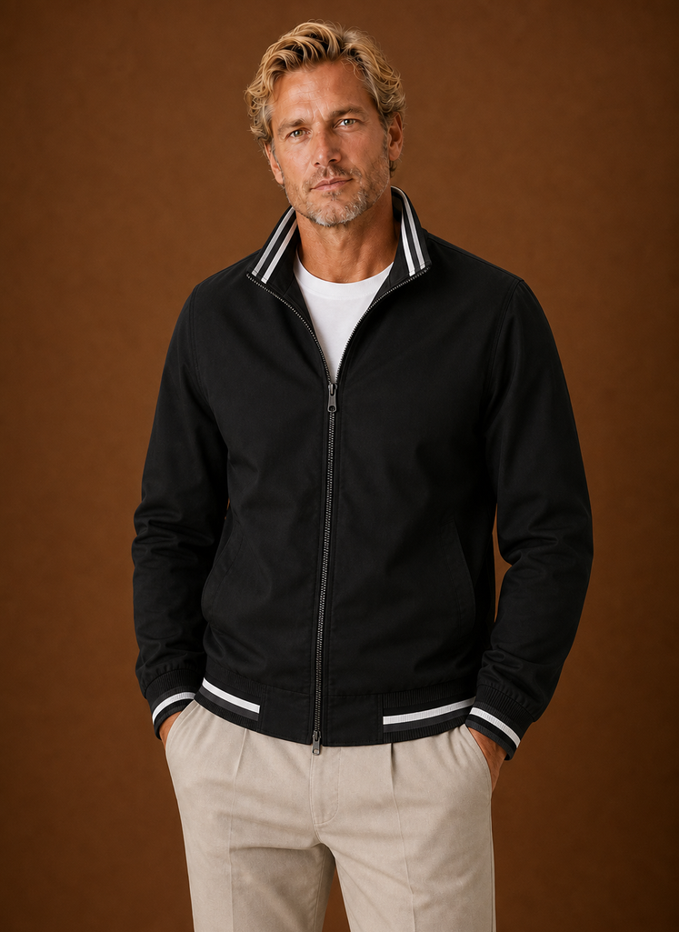 Chaqueta Bomber Ligera para Hombre - Abrigo Cortavientos con Cremallera | Areleon