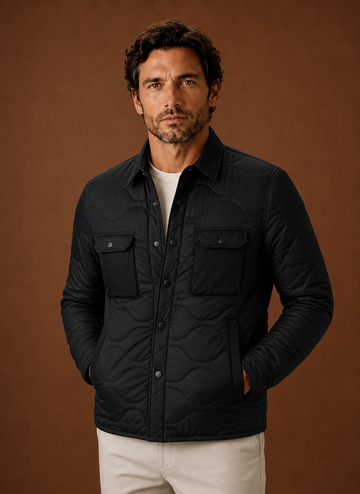 Chaqueta de Camisa Acolchada para Hombre - Abrigo Casual | Areleon