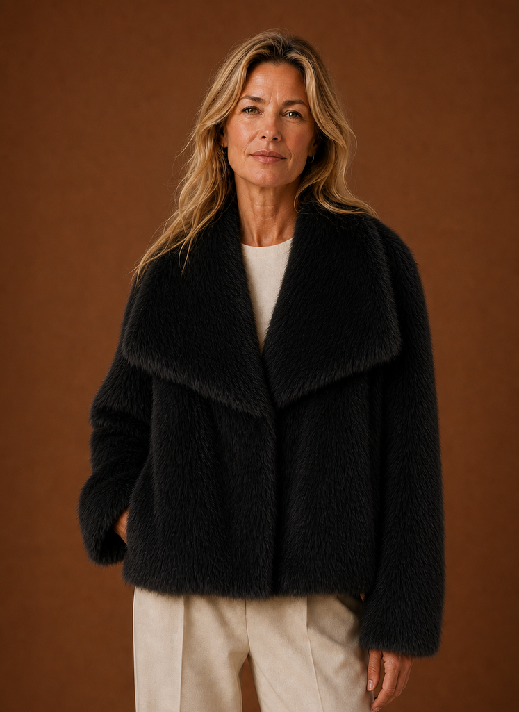 Abrigo de Piel Sintética para Mujeres - Chaqueta de Invierno | Areleon