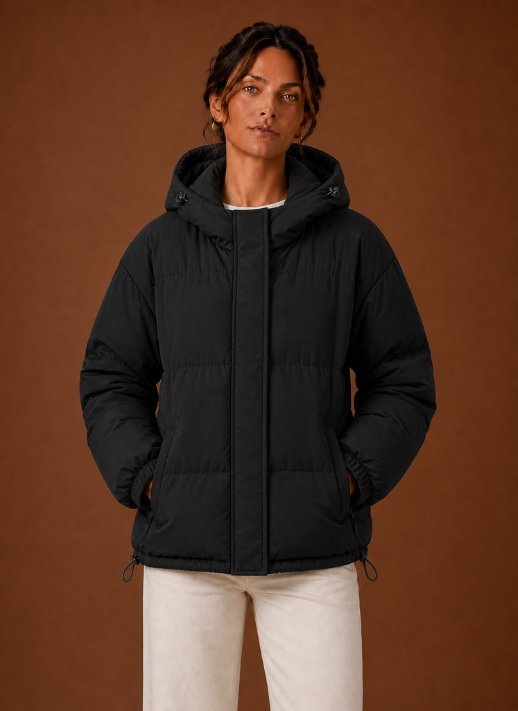 Chaqueta Puffer para Mujer - Abrigo de Invierno con Capucha | Areleon