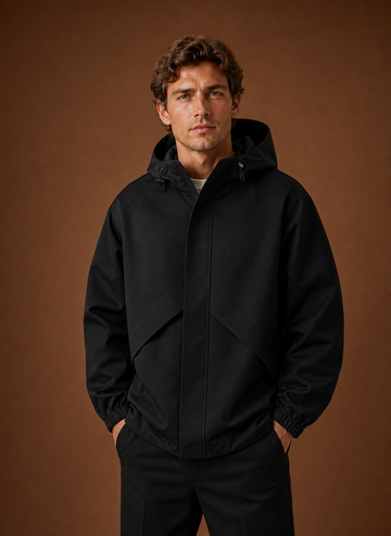 Chaqueta Rompevientos para Hombre - Abrigo con Capucha para Exterior | Areleon